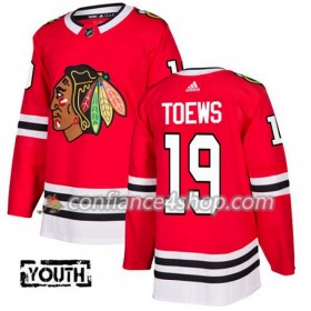 Adidas Maillot de Hockey Chicago Blackhawks Jonathan Toews 19 2017-2018 Rouge Authentic - Enfant